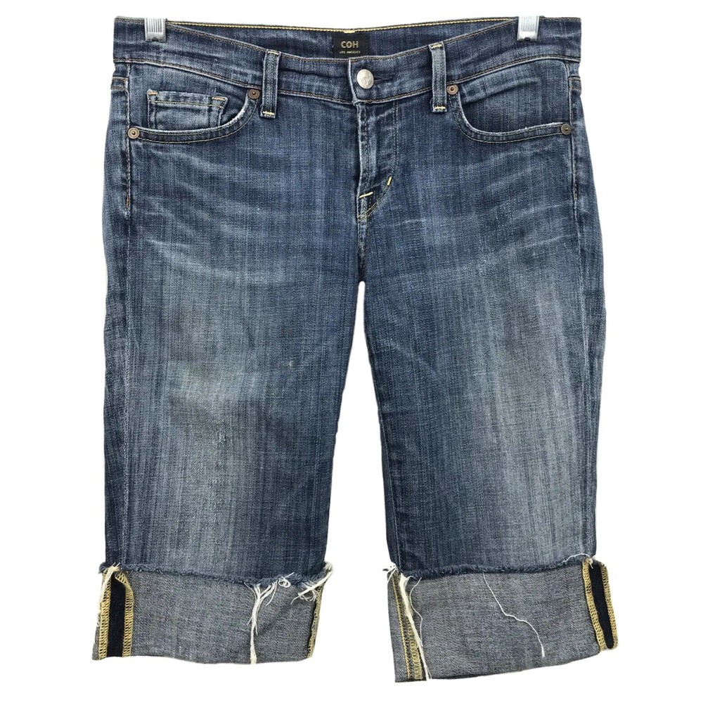 Citizens of Humanity COH Womens Sz 27 31 Cropped Jeans Capri Blue Denim USA